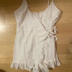 Sugar and lips white romper